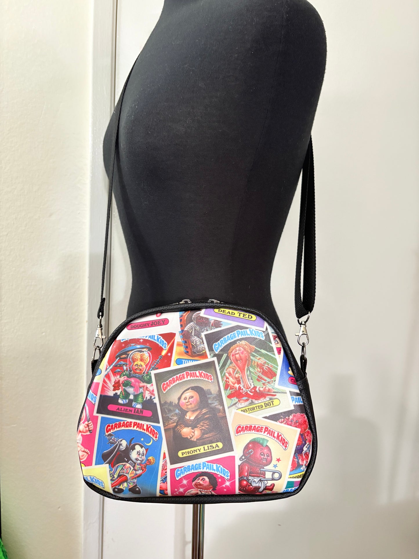 Garbage pail kids mini bowler crossbody bag