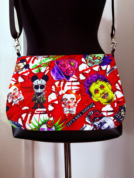 GORE MASH UP HORROR CROSSBODY FLAP BAG