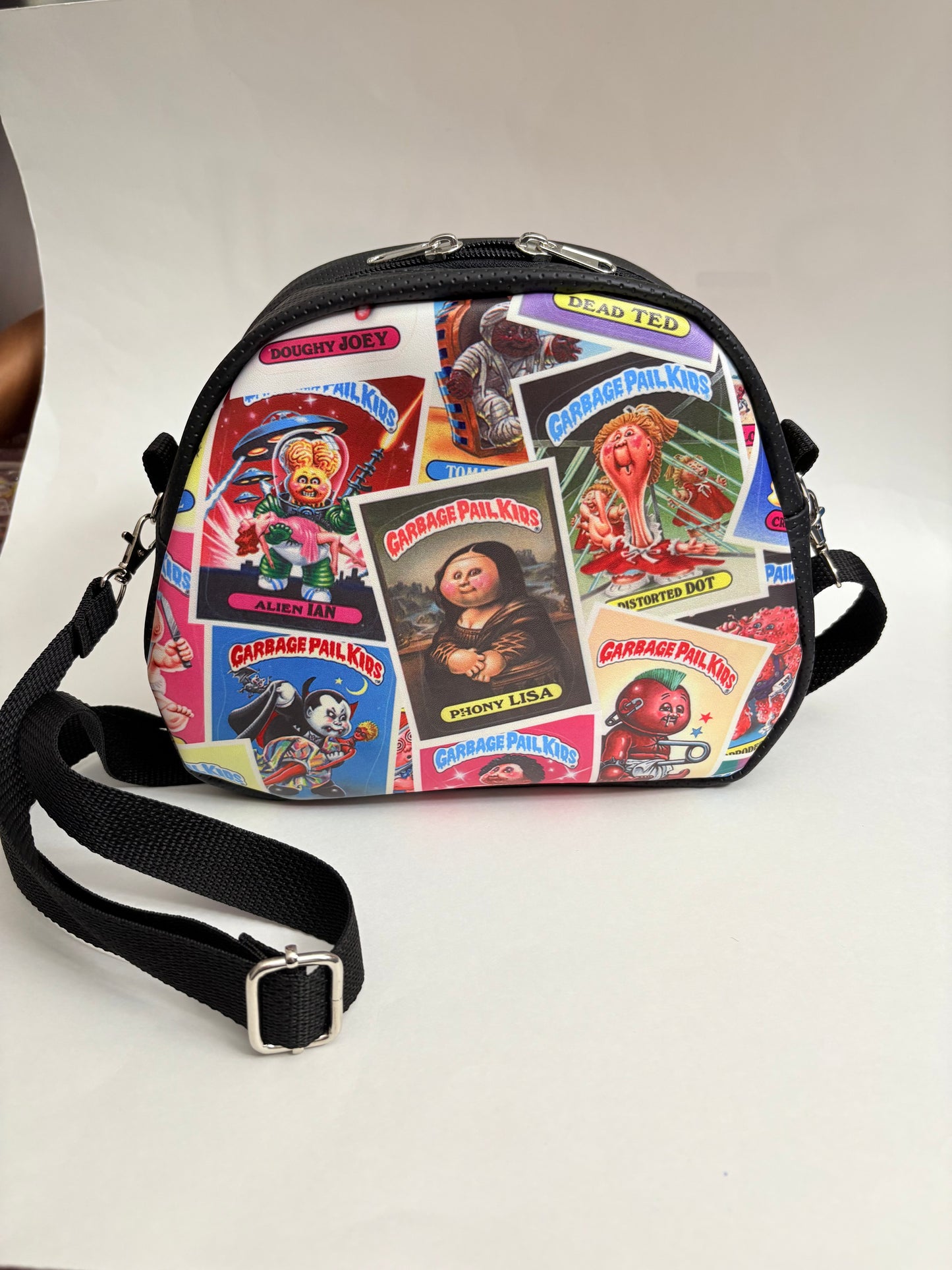 Garbage pail kids mini bowler crossbody bag