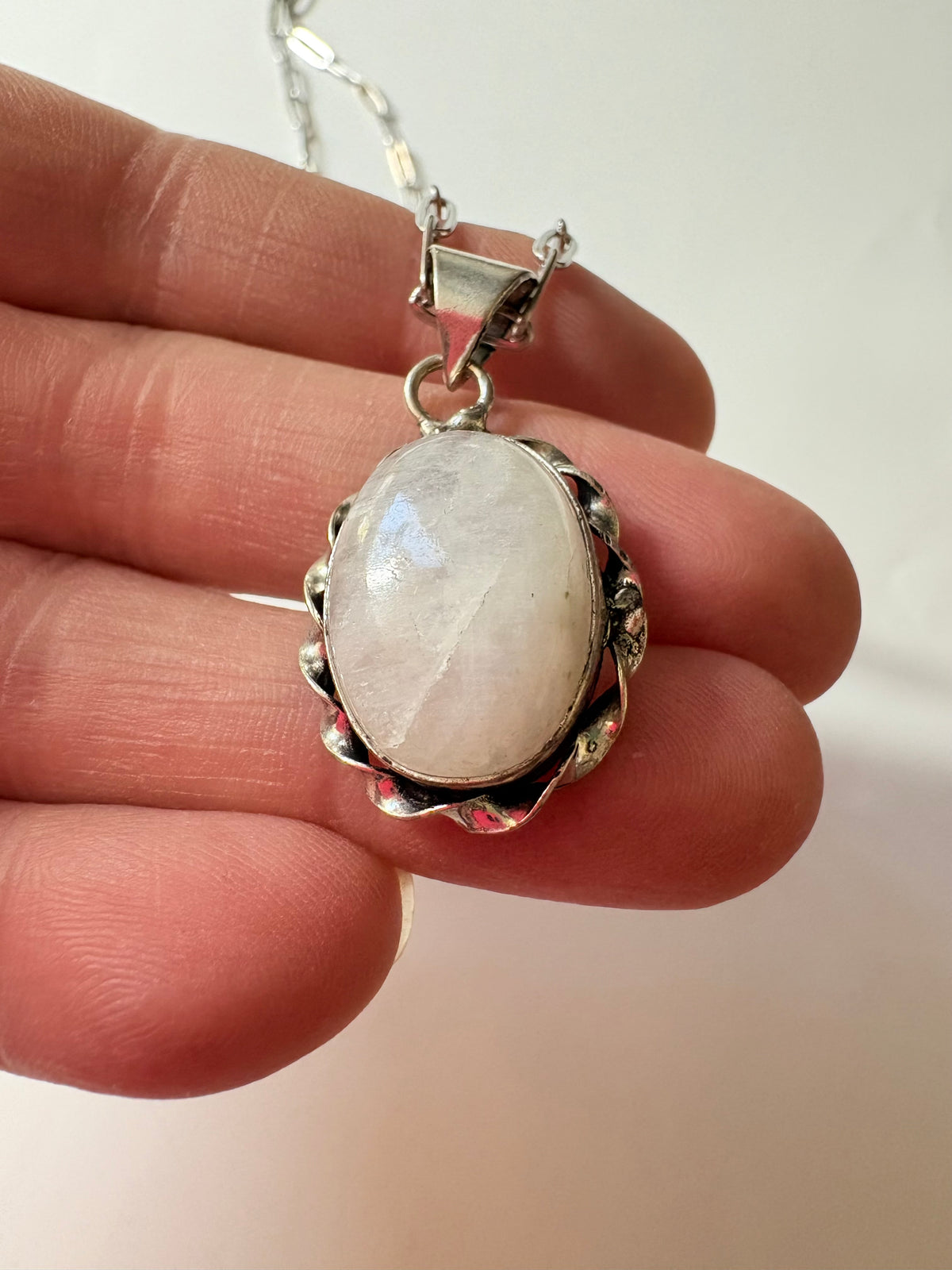Moonstone dome pendant