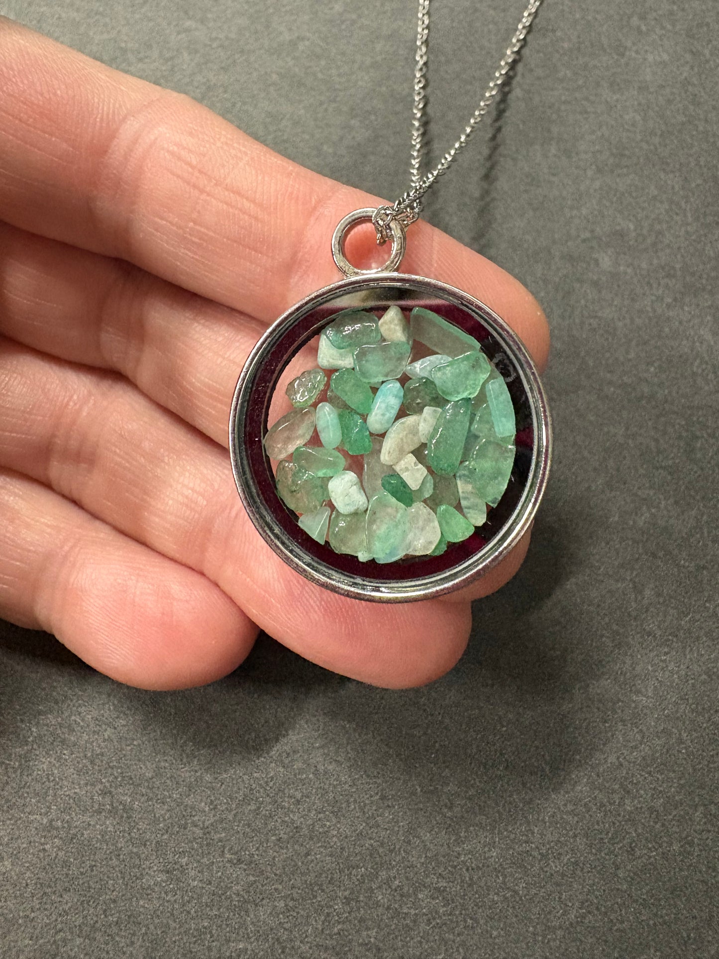 Aventurine chip necklace