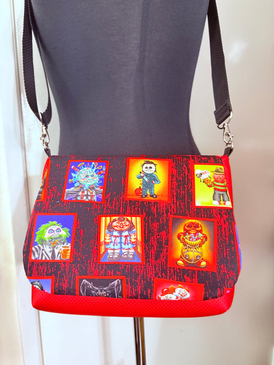 GPK horror edition blood splash flap crossbody bag