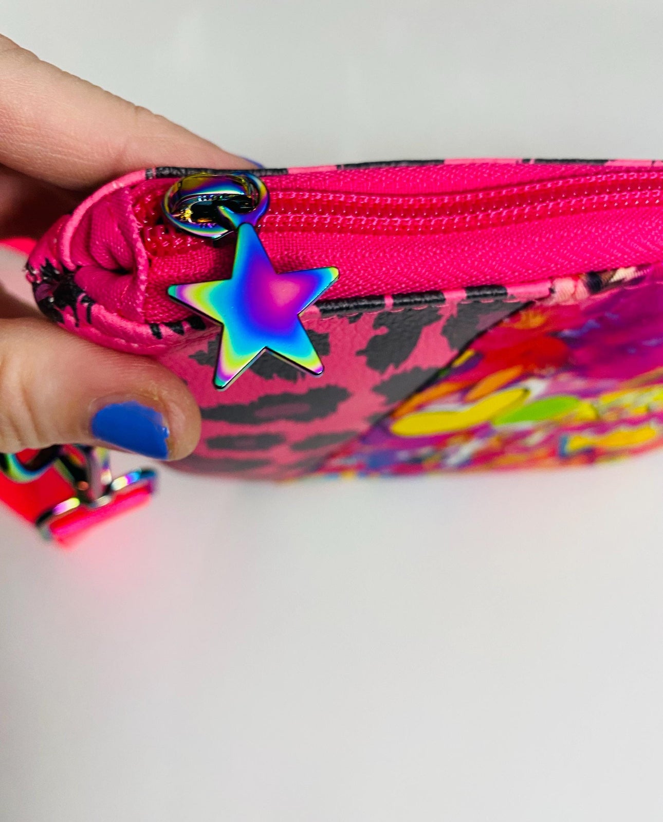 JEM and the holograms PINK LEOPARD wristlet clutch pouch