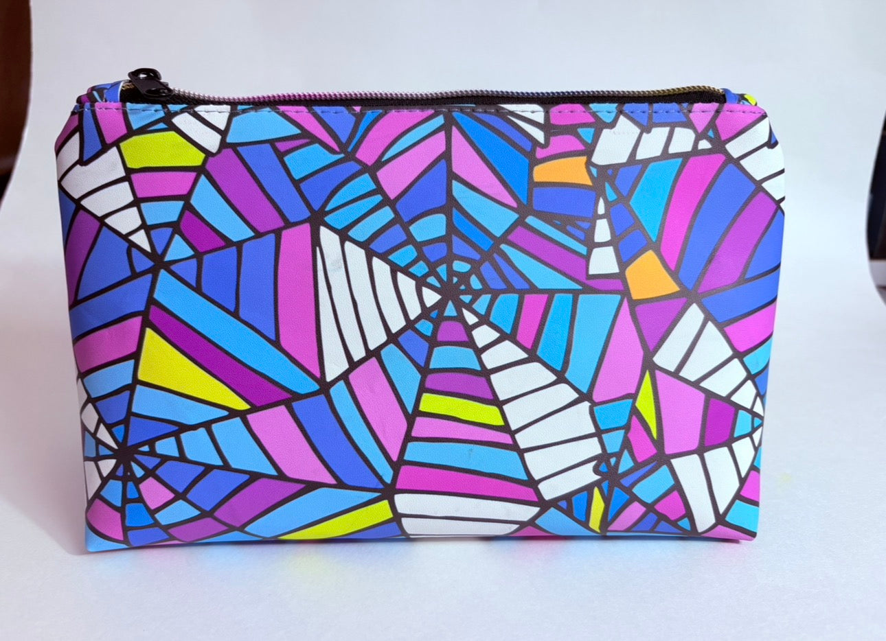 Wednesday spiderweb make up bag