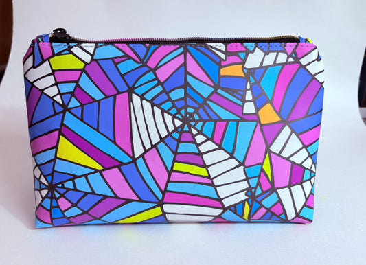 Wednesday spiderweb make up bag