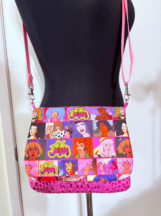 JEM PINK CROC CROSSBODY