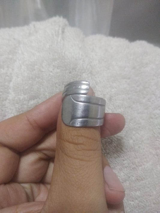 Stainless Steel Spoon Ring for Men SIZE 9 – Handcrafted Vintage Worn Style 6