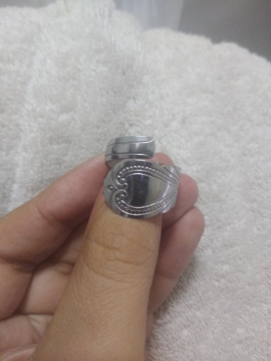 Stainless Steel Spoon Ring for Men SIZE 12 – Handcrafted Vintage Worn Style 8