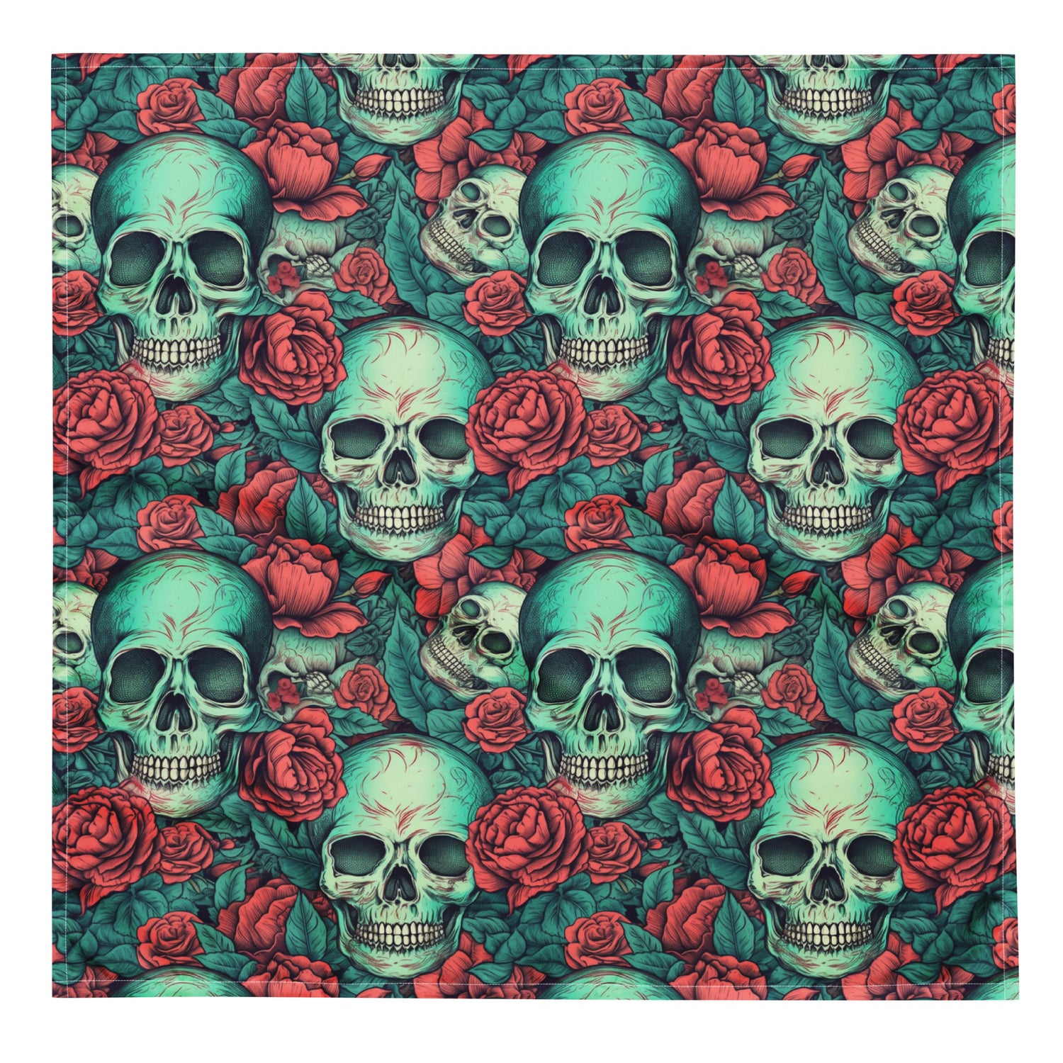 skull and roses bandana
