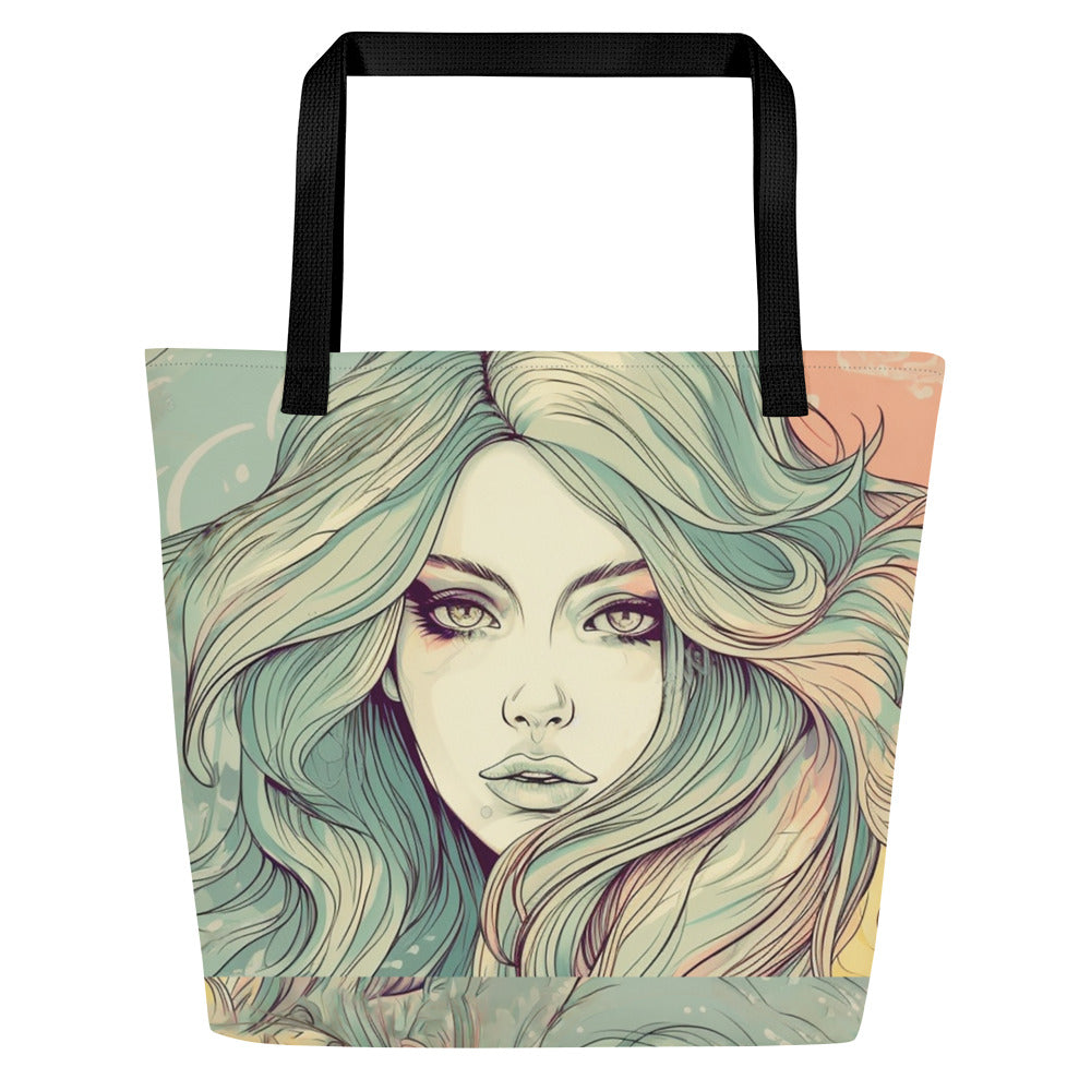 GROOVY 70s GIRL TOTE