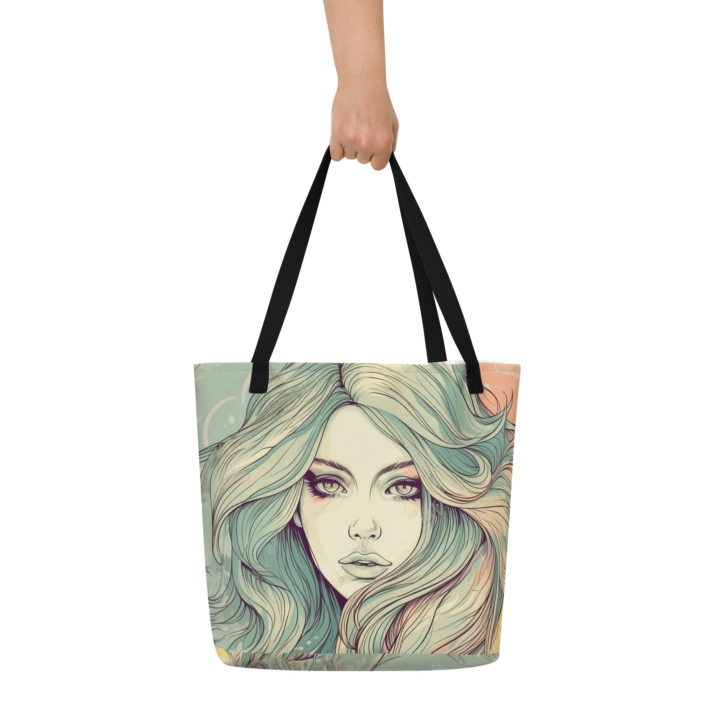 GROOVY 70s GIRL TOTE