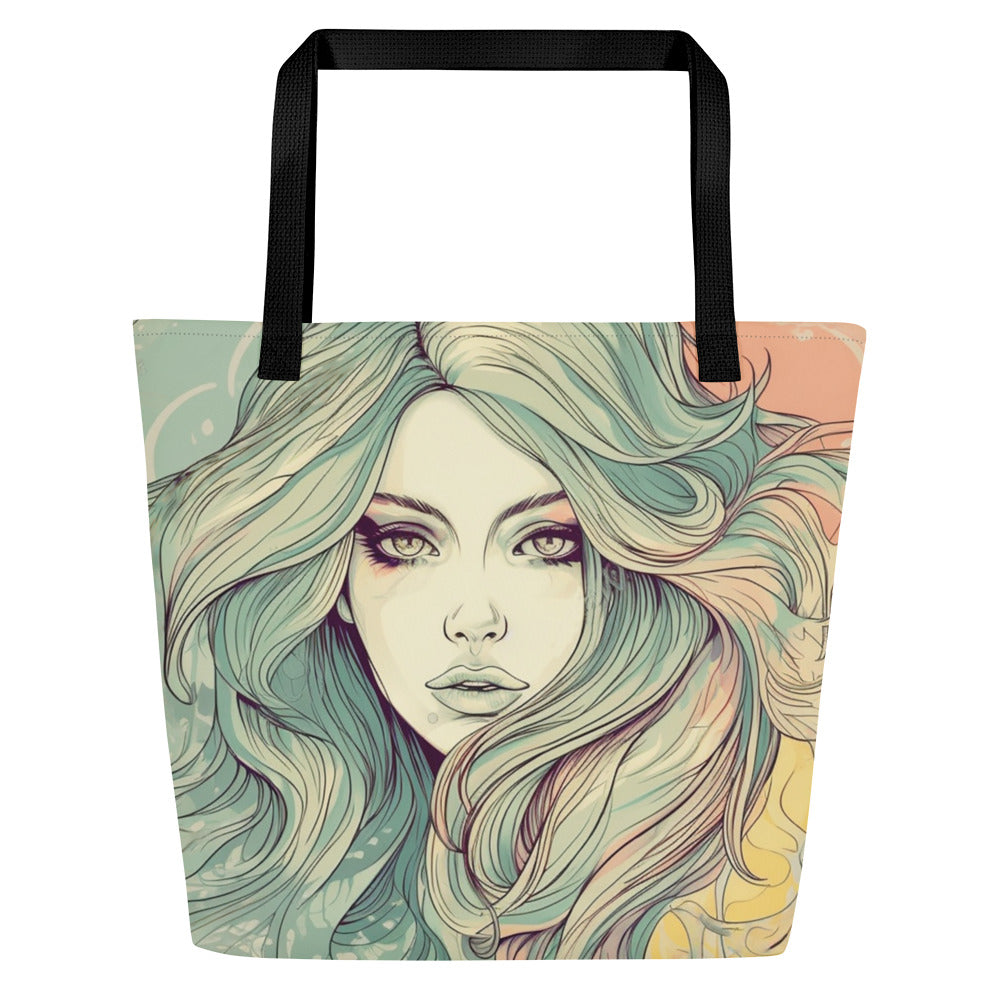 GROOVY 70s GIRL TOTE