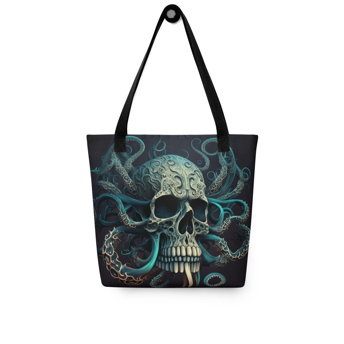 SKULL OCTOPUS TENTACLE TOTE BAG