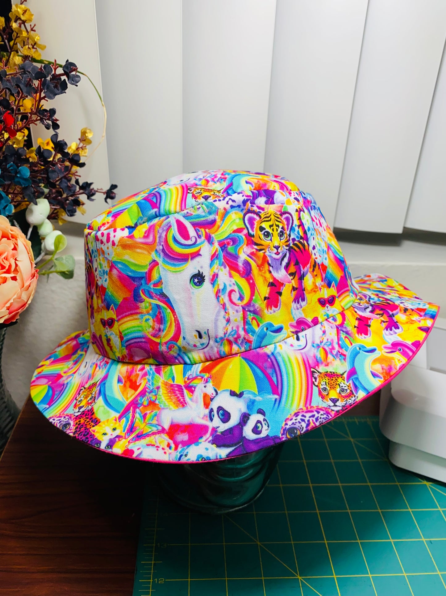 Lisa Frank bucket hat