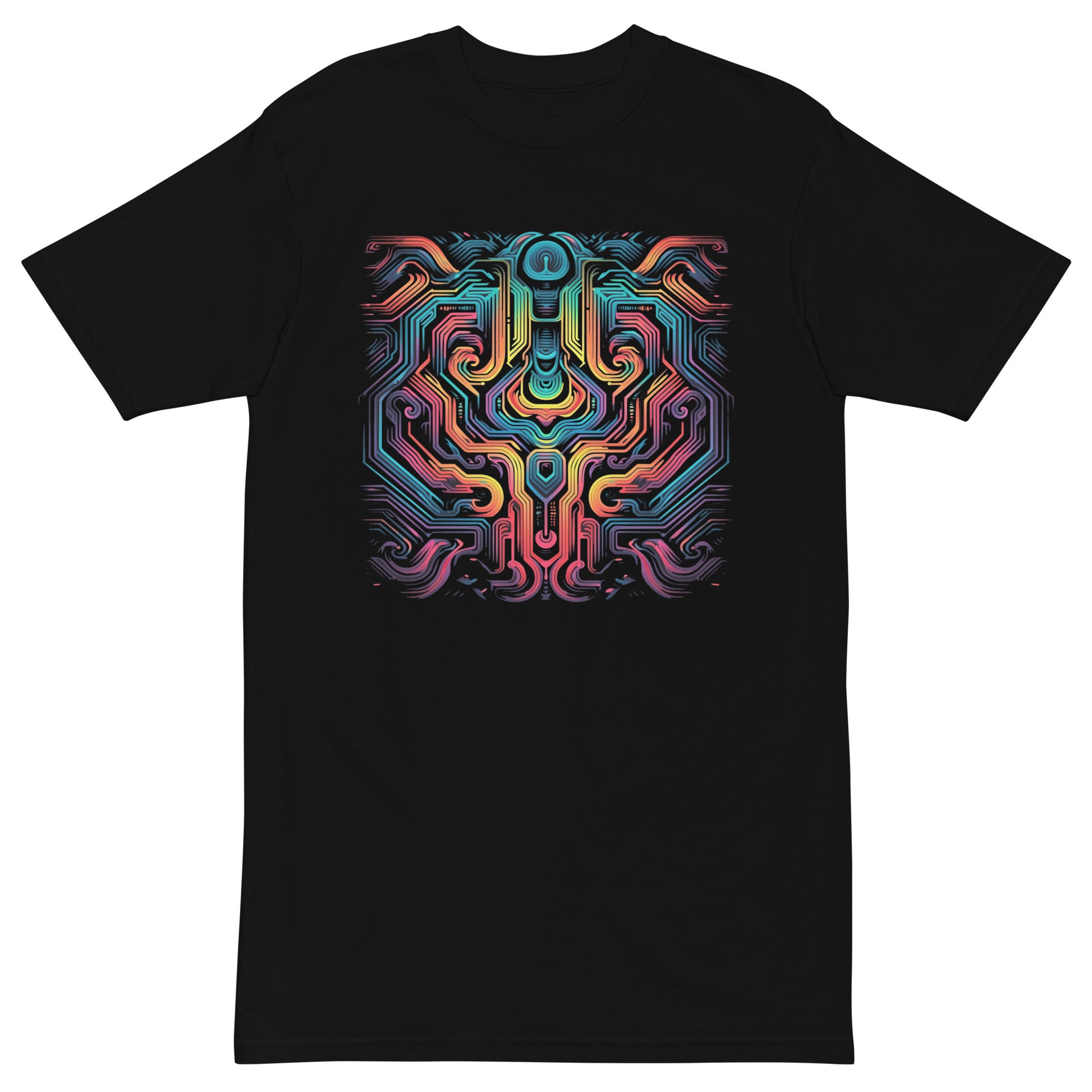 optical illusion colorful tshirt