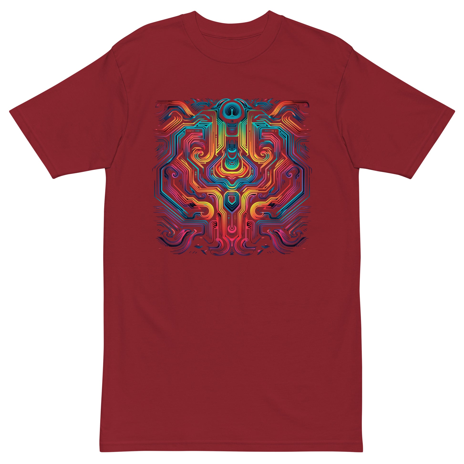 optical illusion colorful tshirt