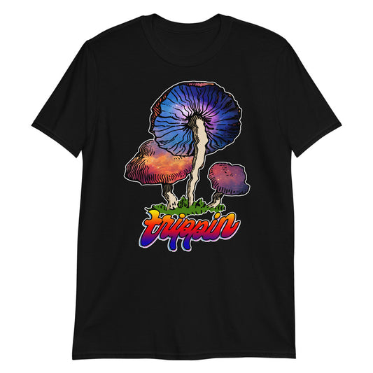 TRIPPIN MUSHROOMS COSMIC T SHIRT