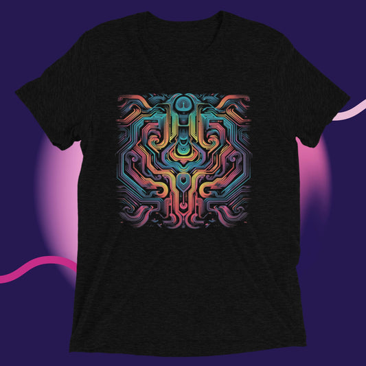 optical illusion colorful tshirt
