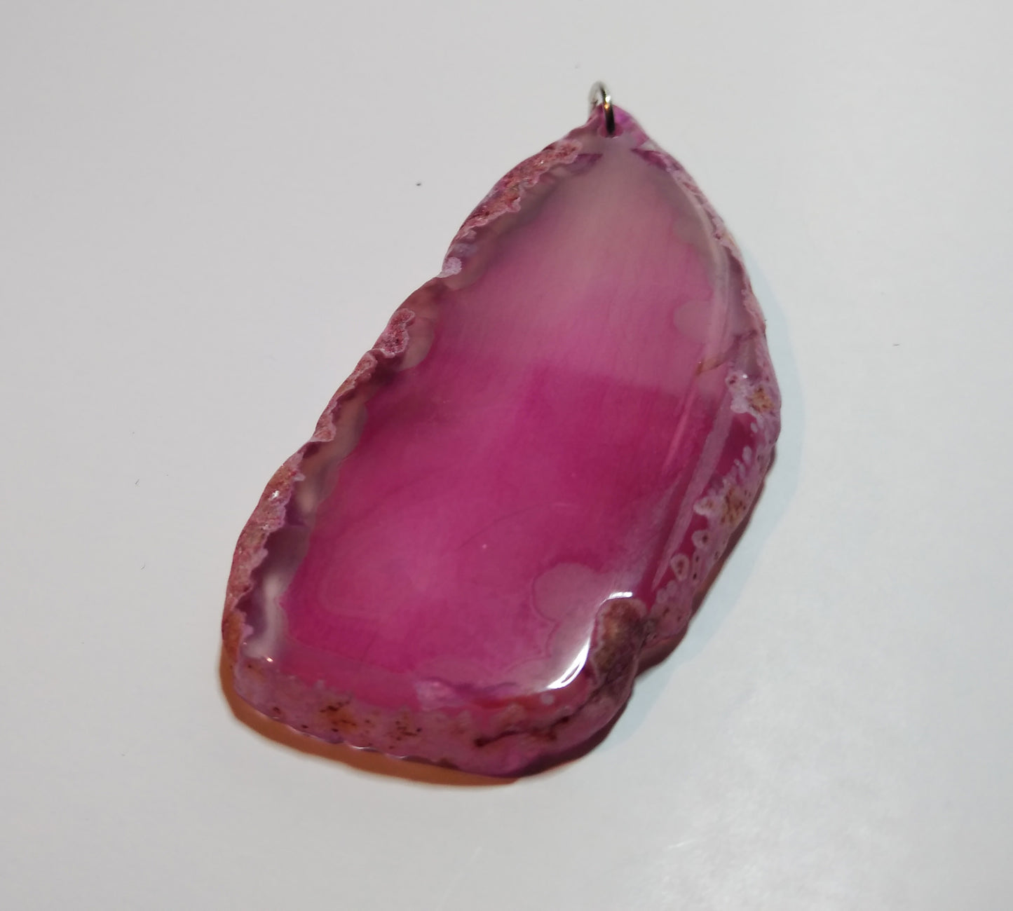 pink agate geode handmade necklace jewelry