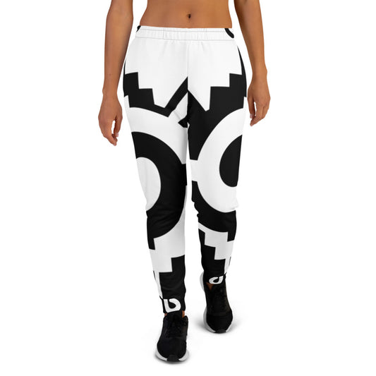 BLACK AND WHITE UNISEX HUNAB KU JOGGERS