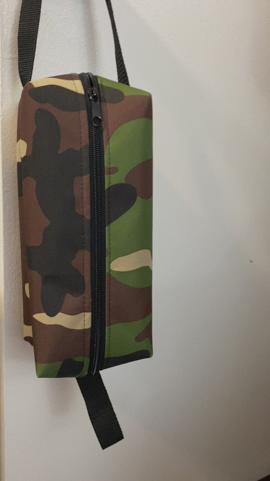 Camo boxy bag