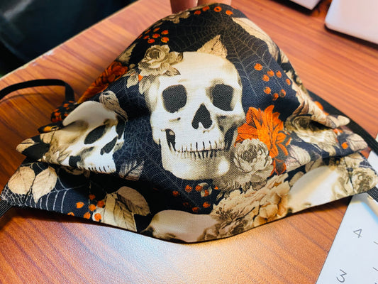 FLORAL SKULL MASK
