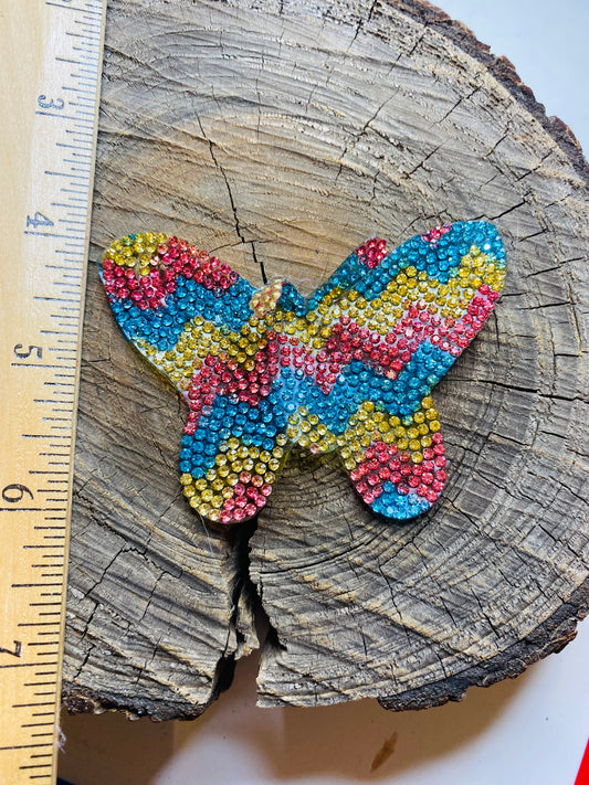 Bling butterfly iron on patch