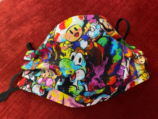 SUPER MARIO BROTHERS NINTENDO FACE MASK
