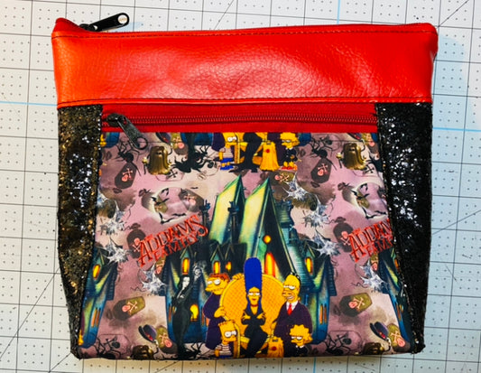 ADDAMS FAMILY SIMPSONS POUCH