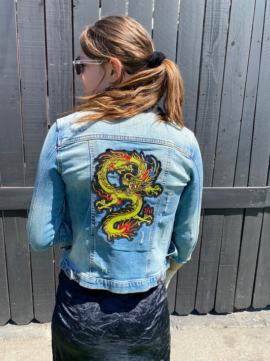 Dragon denim jacket
