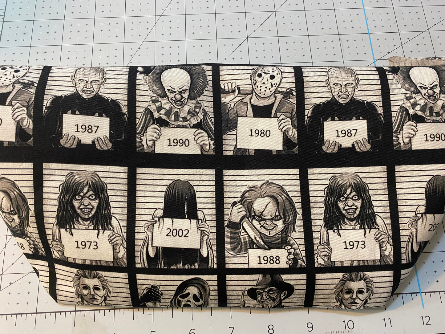 scary movies mugshot fanny pack