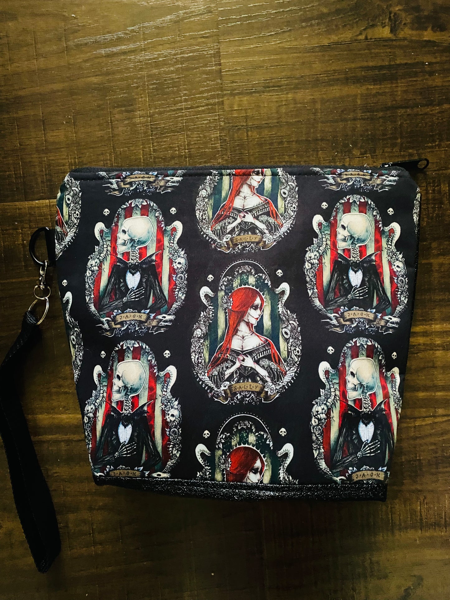 JACK AND SALLY POUCH APPROX 9x10”