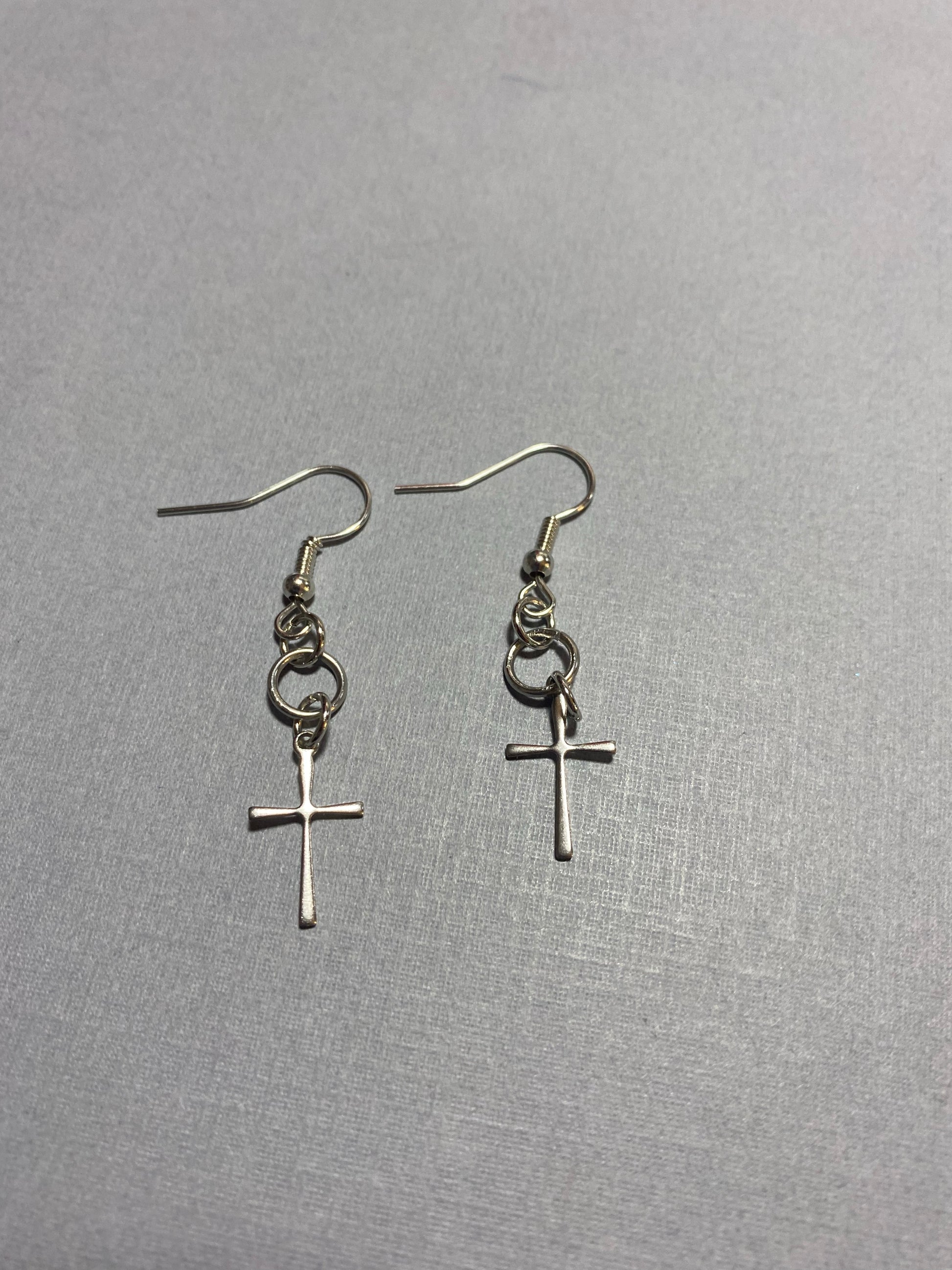CROSS EARRINGS UNISEX JEWELRY