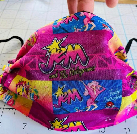 JEM AND THE HOLOGRAMS FACE MASK