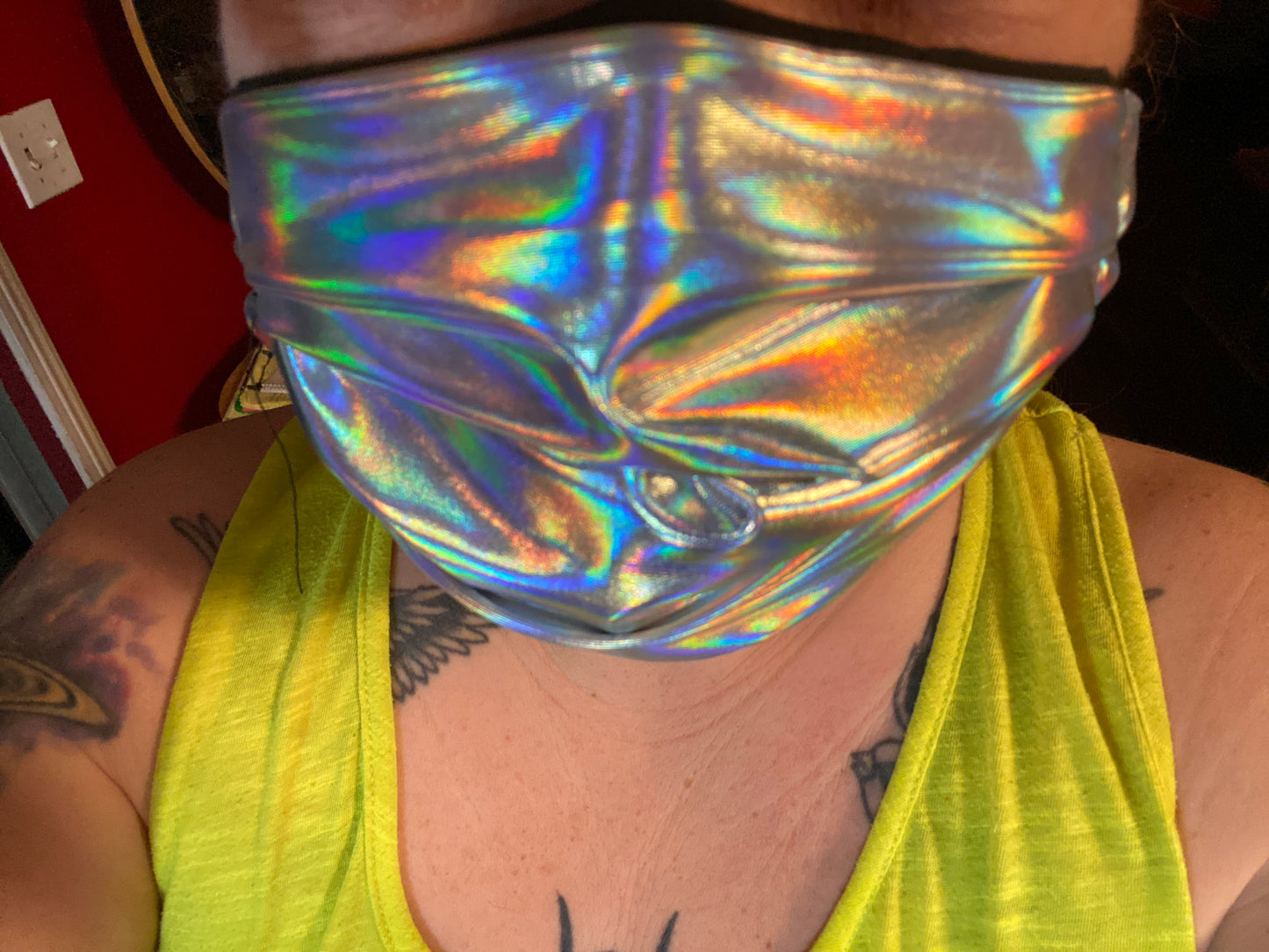 Hologram face mask