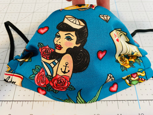 SAILOR JERI TRADITIONAL TATTOO ART FACE MASK