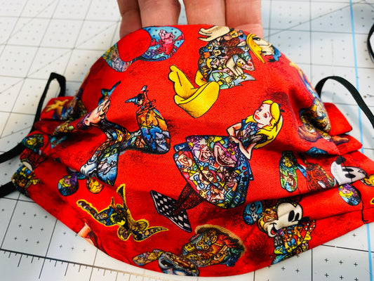 RED ALICE MICKEY CHARACTER MASK