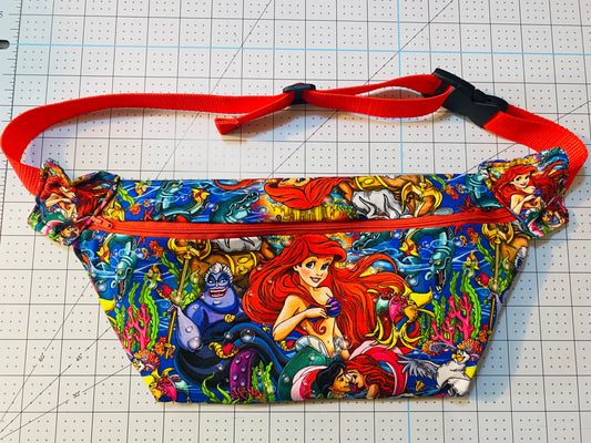 ariel mermaid fanny pack