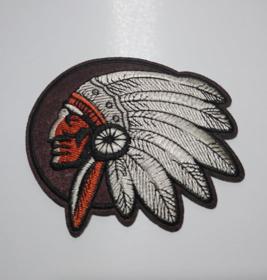 EL INDIO Indian head iron on patch