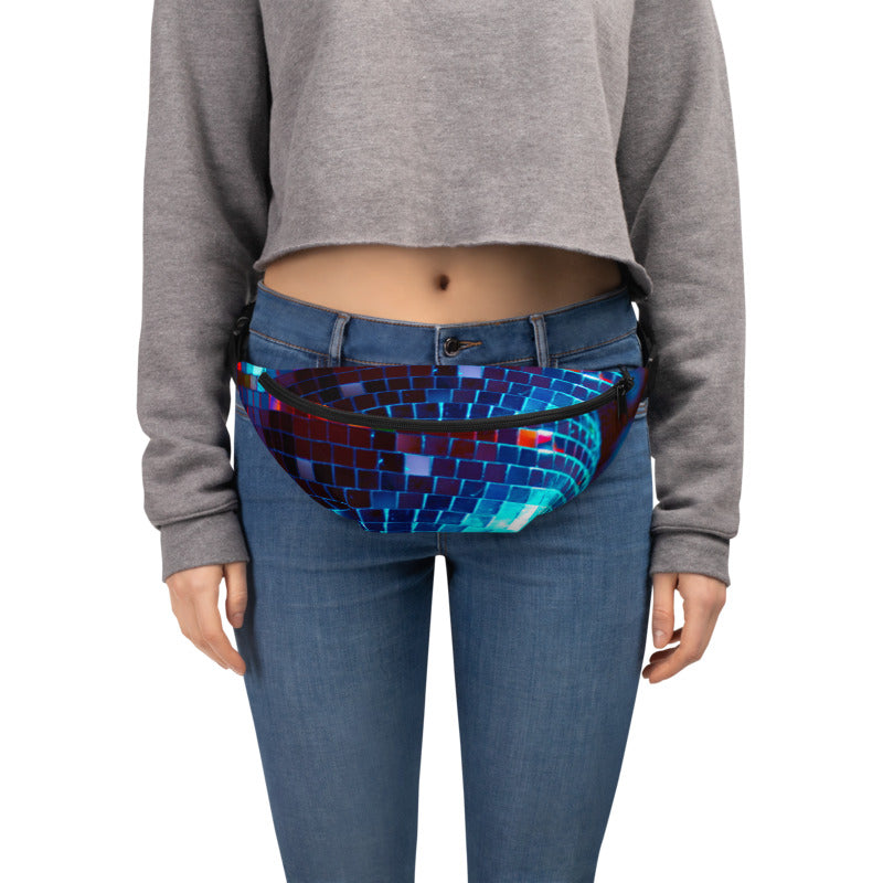 disco print fanny pack bum bag