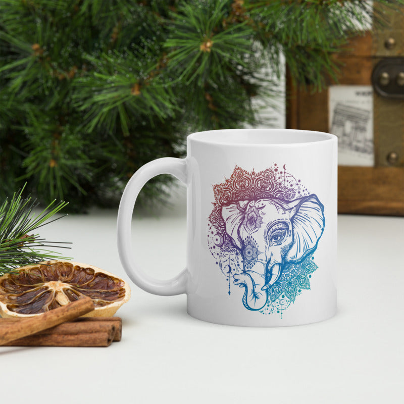 ELEPHANT MANDALA MUG